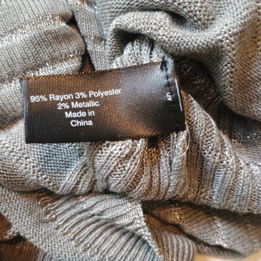 Lane Bryant‎ Women's 2XL Gray White Striped Knit Sweater Plus Size 18/20... - Picture 13 of 13